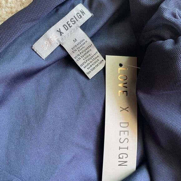 LOVE BY DESIGN One-shoulder Wide Leg Jumpsuit Size M - Picture 3 of 8